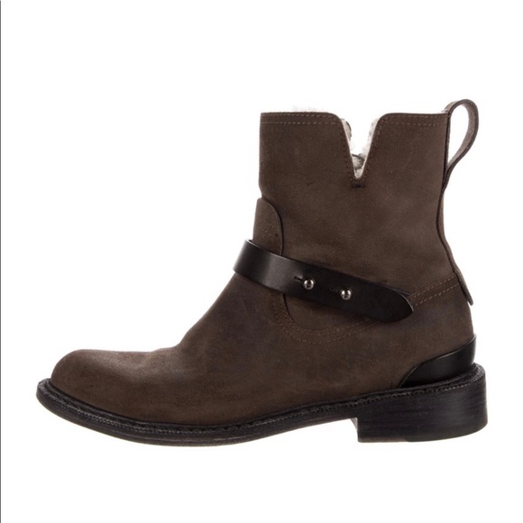 Rag & Bone Suede and Sherling Moto - Picture 1 of 6